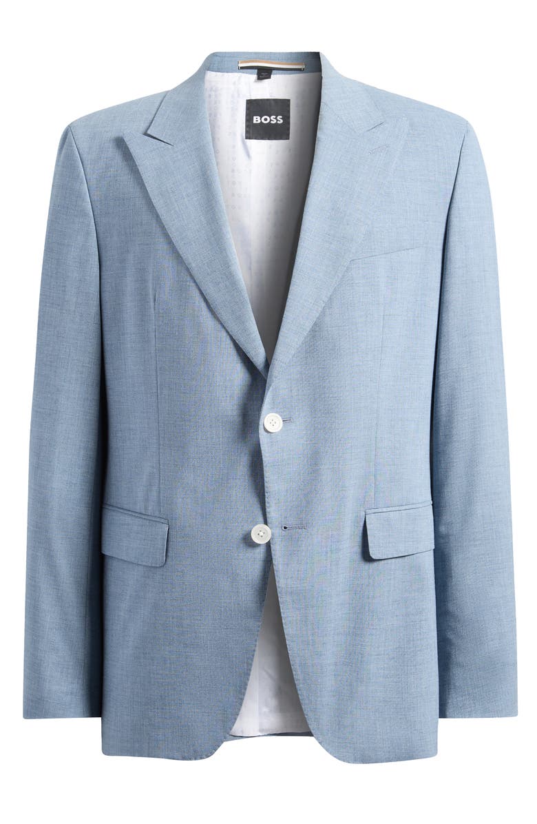 BOSS Hutson Wool Blend Jacket, Main, color, Open Blue