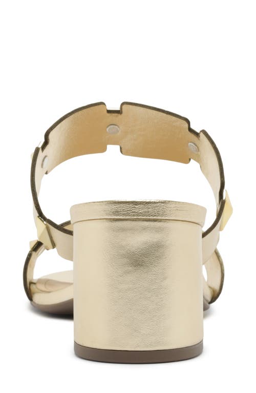 Arezzo Lyra Mid Slide Sandal In Silver