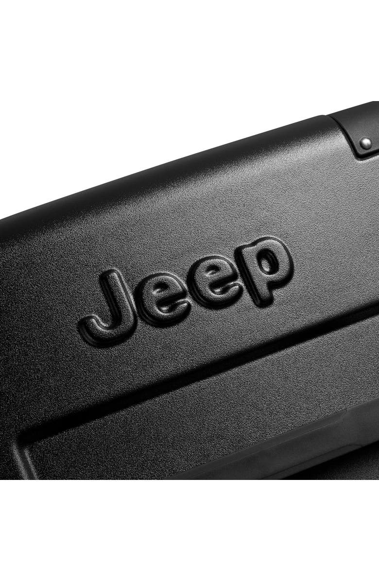JEEP JH002B Checked-Large 29 Inch Hardside Expandable Luggage with Spinner Wheels, Alternate, color, Black