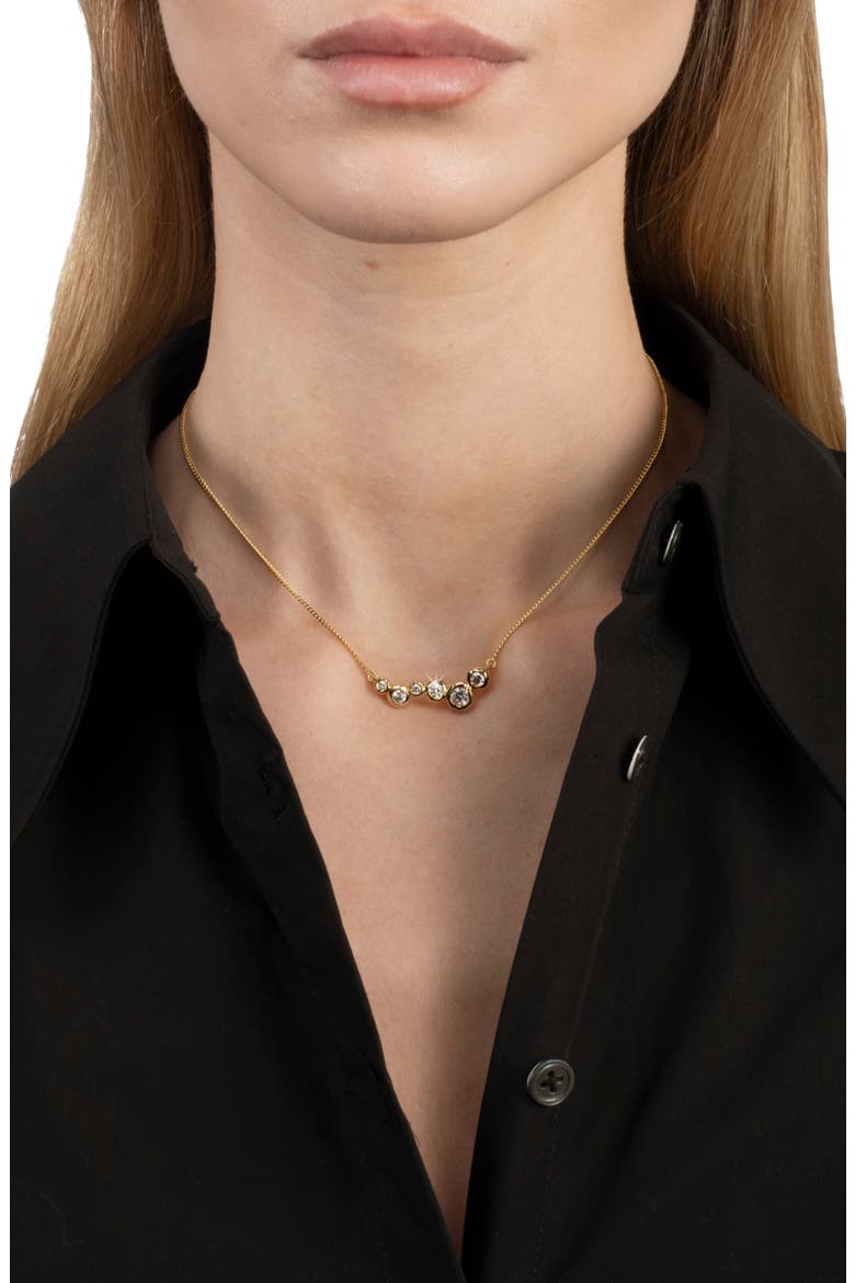 Asterales 14k Gold Plated Cubic Zirconia Necklace, Alternate, color, STONES