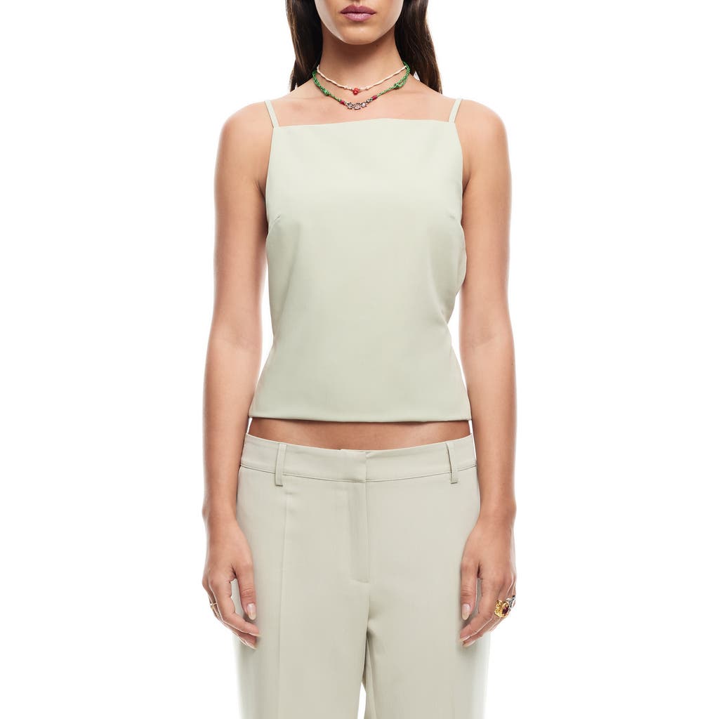 Lioness Horizon Open Tie Back Top In Matcha