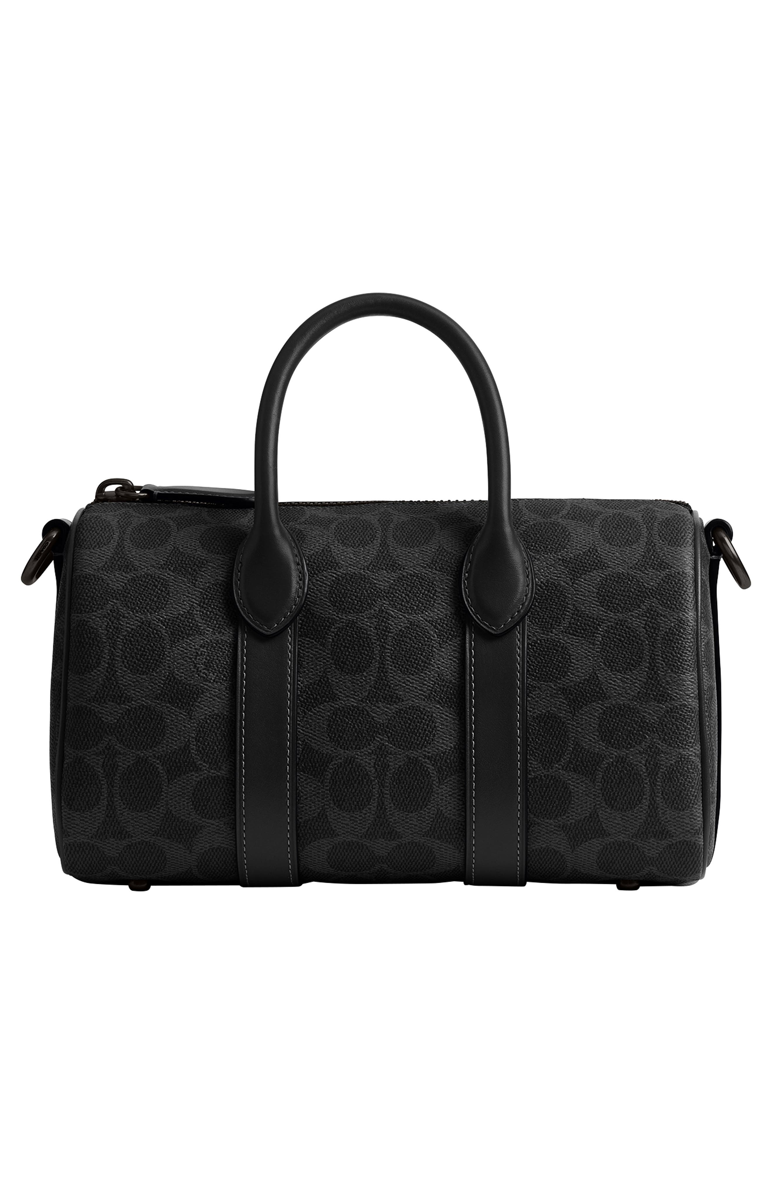 COACH Compass Signature 25 Coated Canvas Duffle Bag, Alternate, color, 