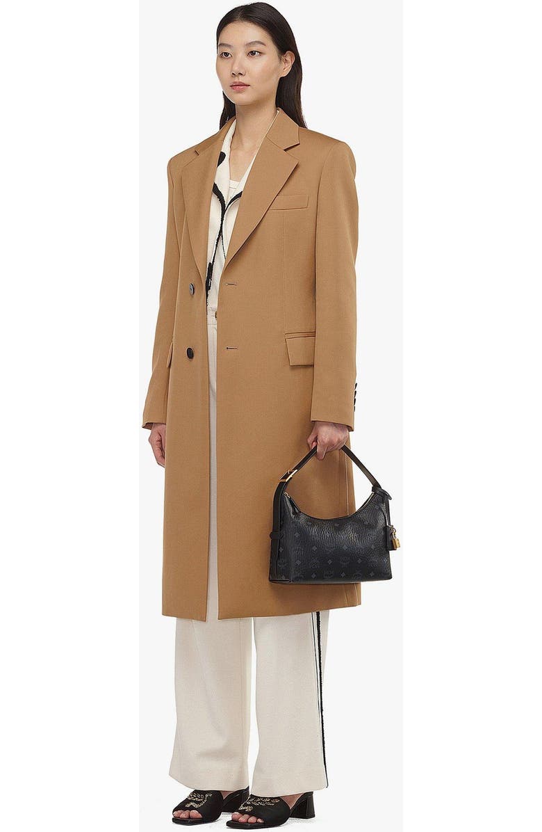 MCM Aren Hobo in Visetos, Alternate, color, Black