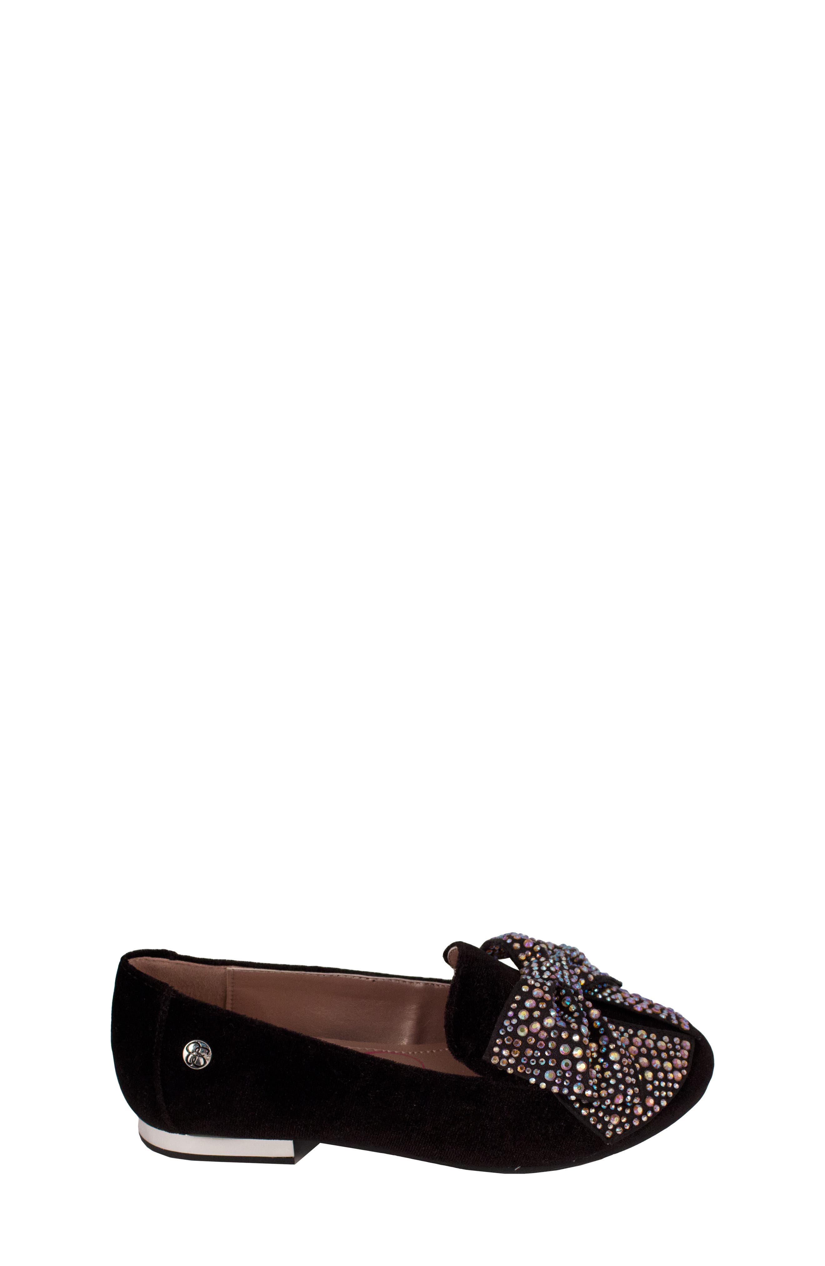 Jessica Simpson Crystal Bow Flat, Alternate, color, 