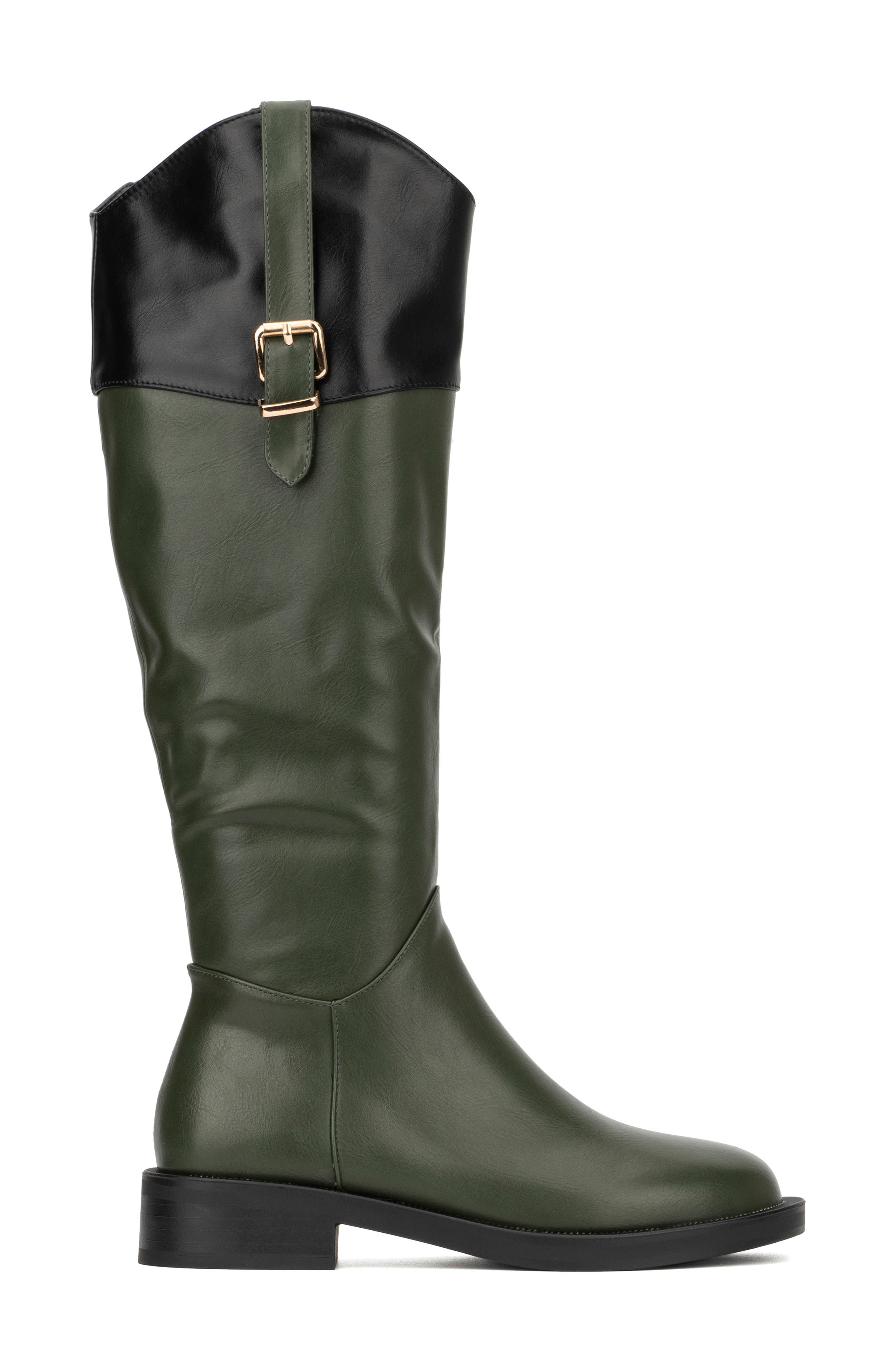Desiree Riding Boot, Alternate, color, GREEN