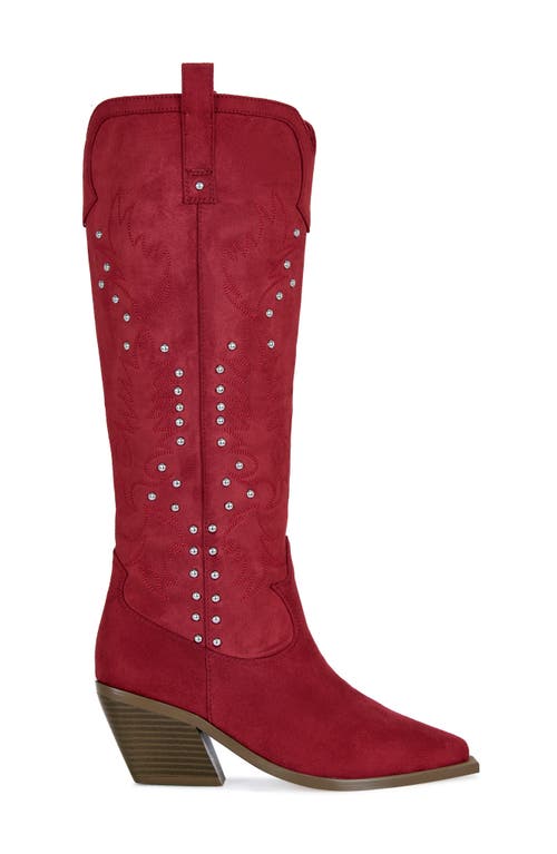 Azalea Wang Beckett Western Boot In Red