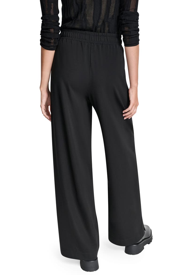Bank St Wide Leg Pull-On Pants, Alternate, color, BLACK