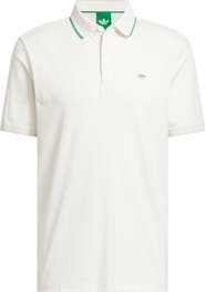adidas Solid Twistknit Cotton Blend Golf Polo