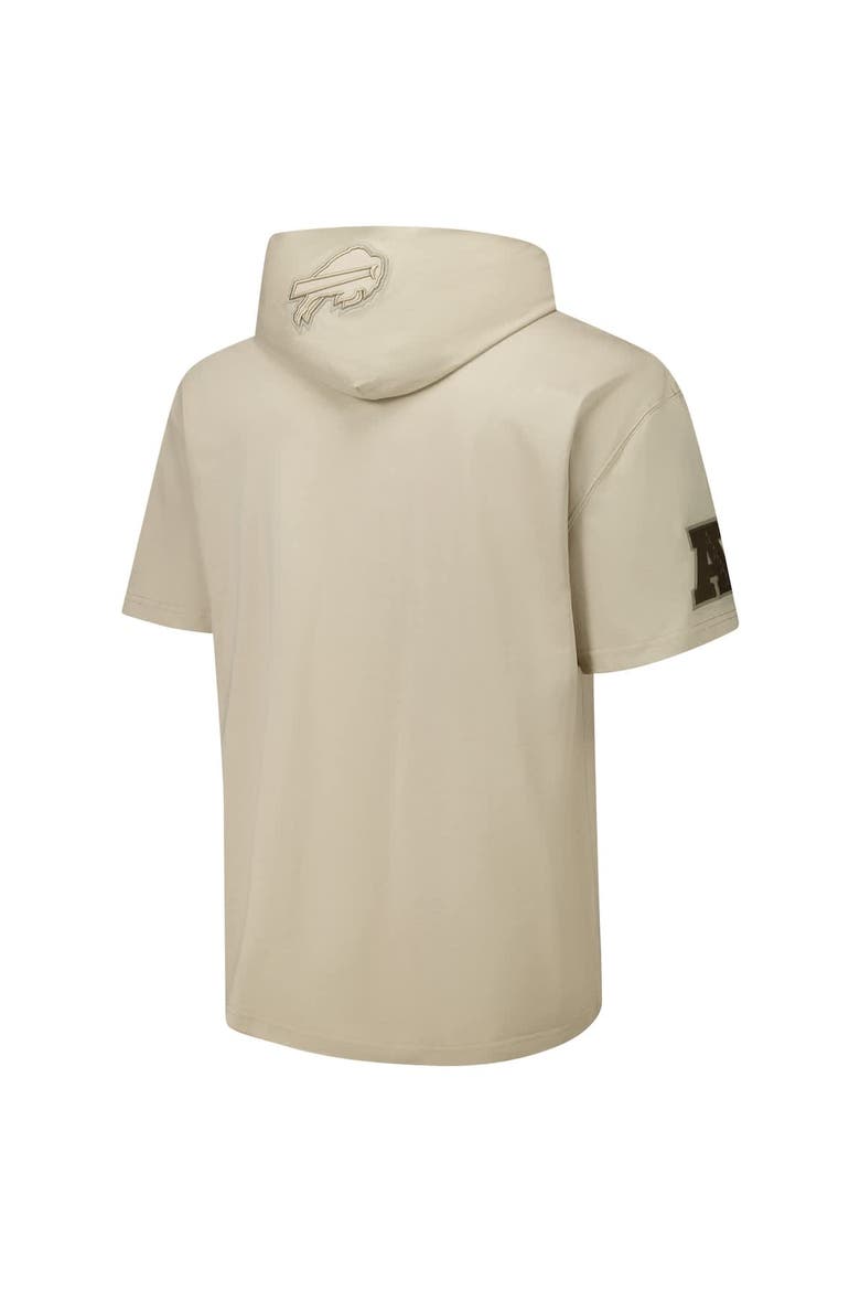 Men's Pro Standard Tan Buffalo Bills Neutrals Capsule Short Sleeve Pullover Hoodie, Alternate, color, Tan