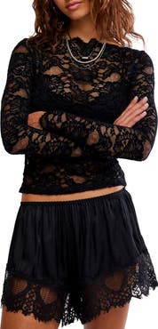 Free People Intimately FP Raising Eyebrows Lace Top