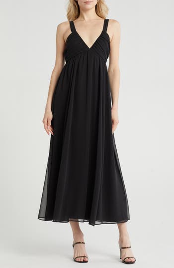 Area Stars Jia Empire Waist Chiffon Maxi Dress