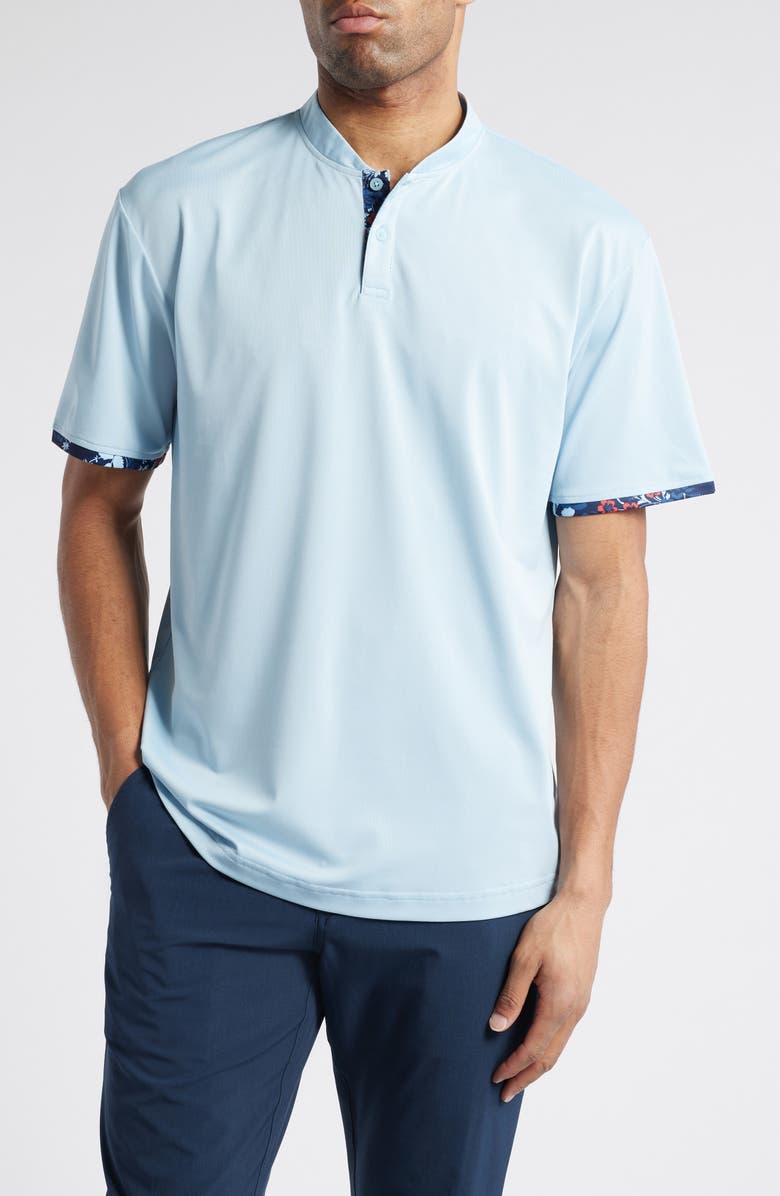 Swannies Krause Short Sleeve Performance Henley, Main, color, 