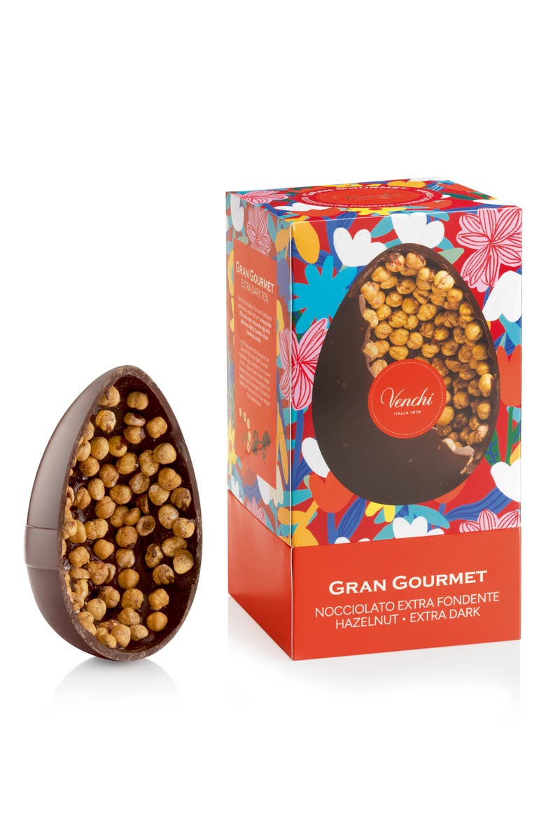 Venchi Easter Gran Gourmet 70% Extra Dark Hazelnut Egg, Alternate, color, 