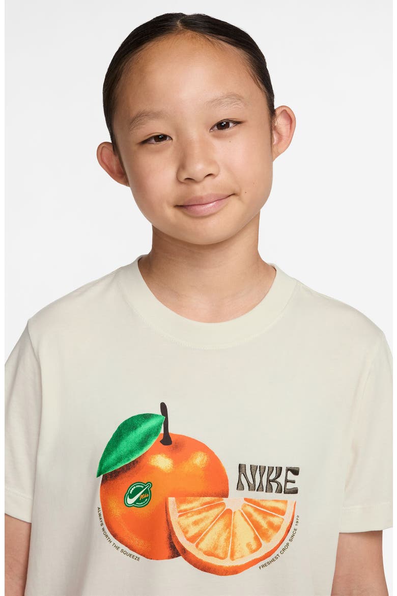 Kids' Sportswear Fresh Cotton Oversize Graphic T-Shirt, Alternate, color, PHANTOM