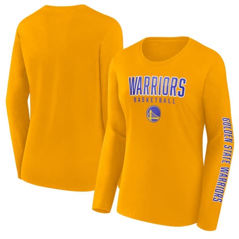 Women
s Fanatics Gold Golden State Warriors Top Baller Long Sleeve T-Shirt
