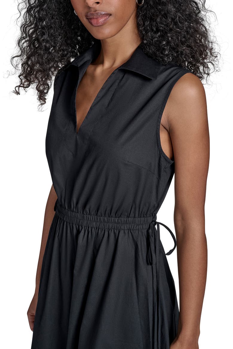 Cutout Cotton Maxi Dress, Alternate, color, BLACK