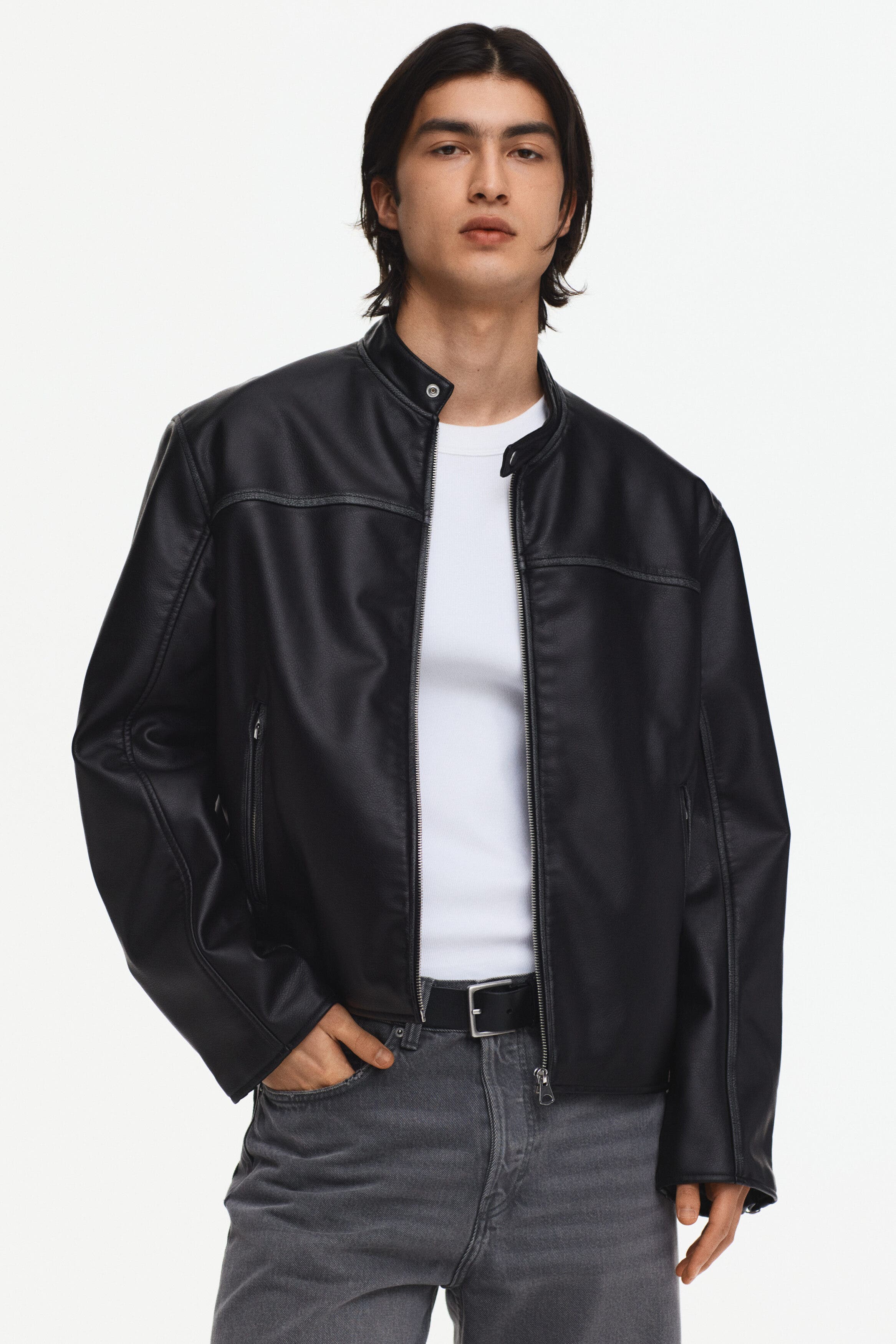 Coated Racer Jacket - image 2