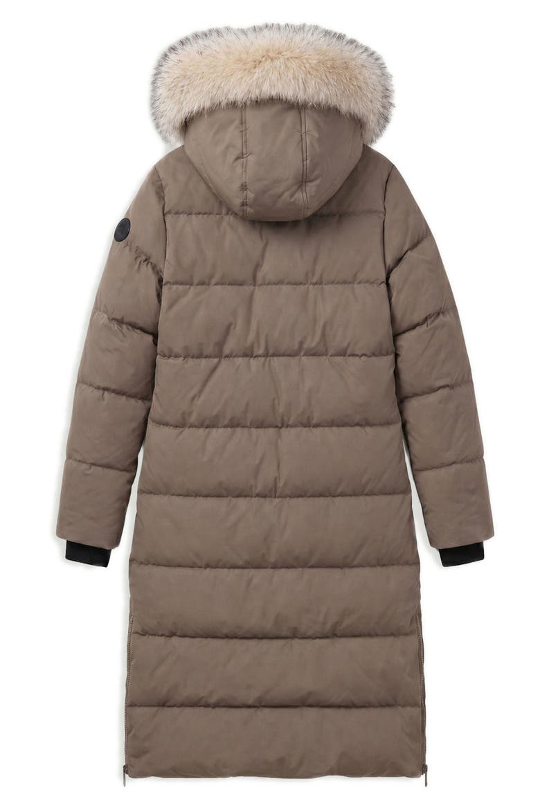 Winter Long Parka with Faux Fur Trim, Alternate, color, MOCHA