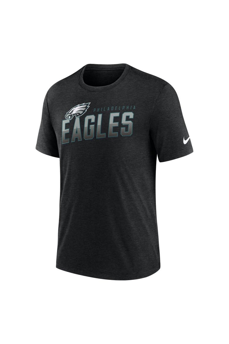 Men's Nike Heather Black Philadelphia Eagles Believe The Game Tri-Blend T-Shirt, Alternate, color, Heather Black