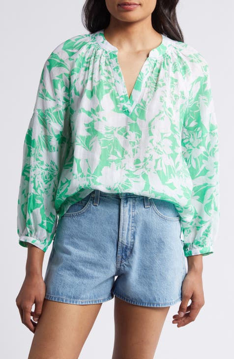 Floral Popover Top