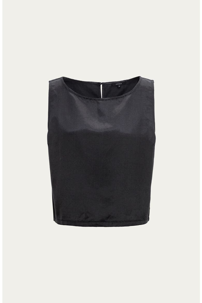 Aven Silk Tank, Alternate, color, Black