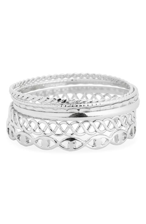 6-Pack Bangle Bracelet Set