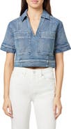 Habitual Boxy Crop Denim Shirt
