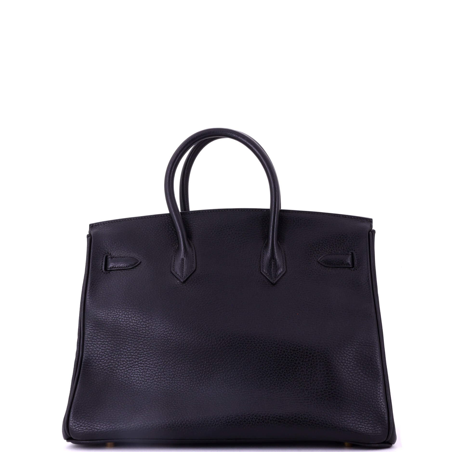 Pre-Owned Hermes Birkin Handbag Black Ardennes with Gold Hardware 35, Alternate, color, Noir