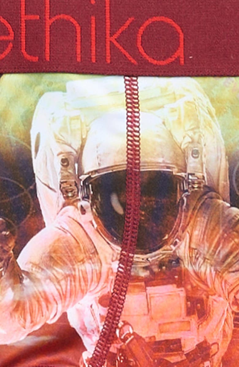 Ethika Kids' Crimson Orbit Boxer Briefs, Alternate, color, Red/ Black