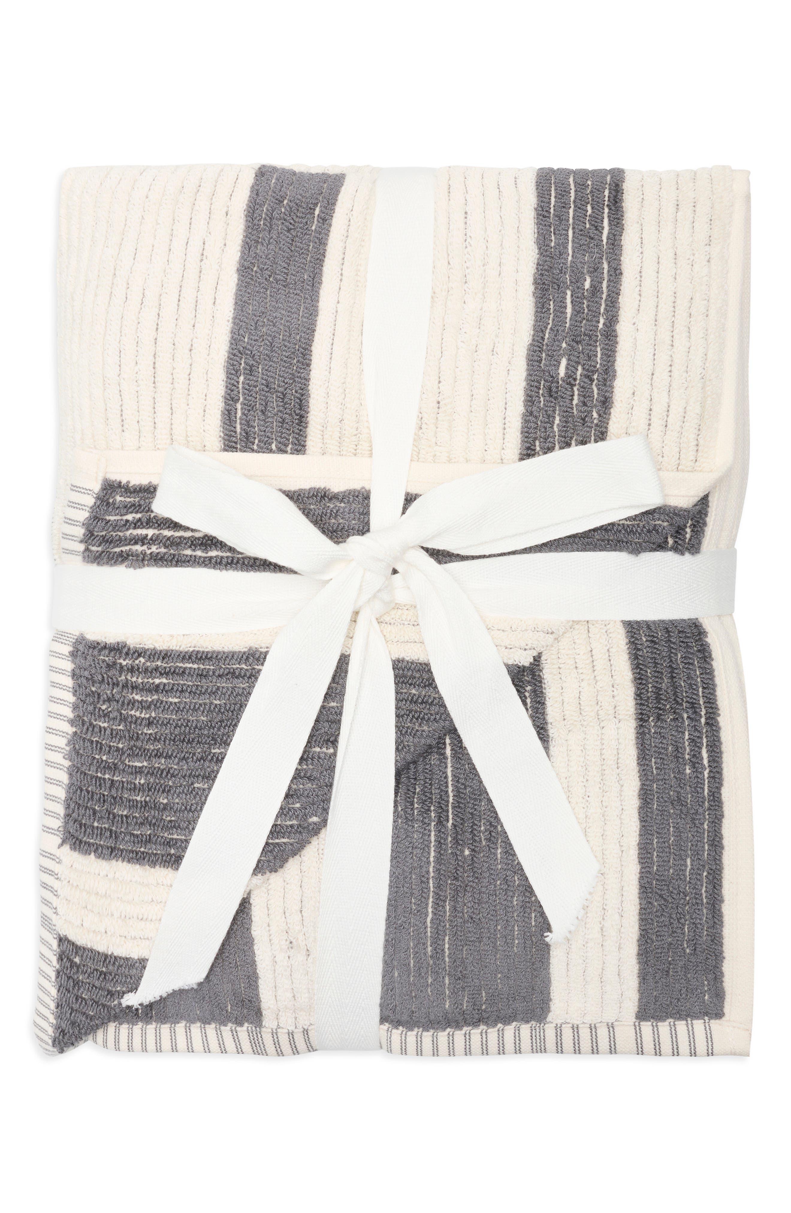 NORDSTROM RACK 2-Pack Reversible Stripe Bath Towel