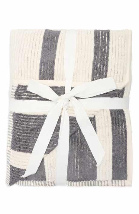 NORDSTROM RACK 2-Pack Reversible Stripe Bath Towel