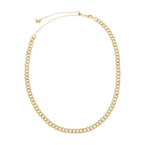 CZ Pave Cuban Choker Necklace