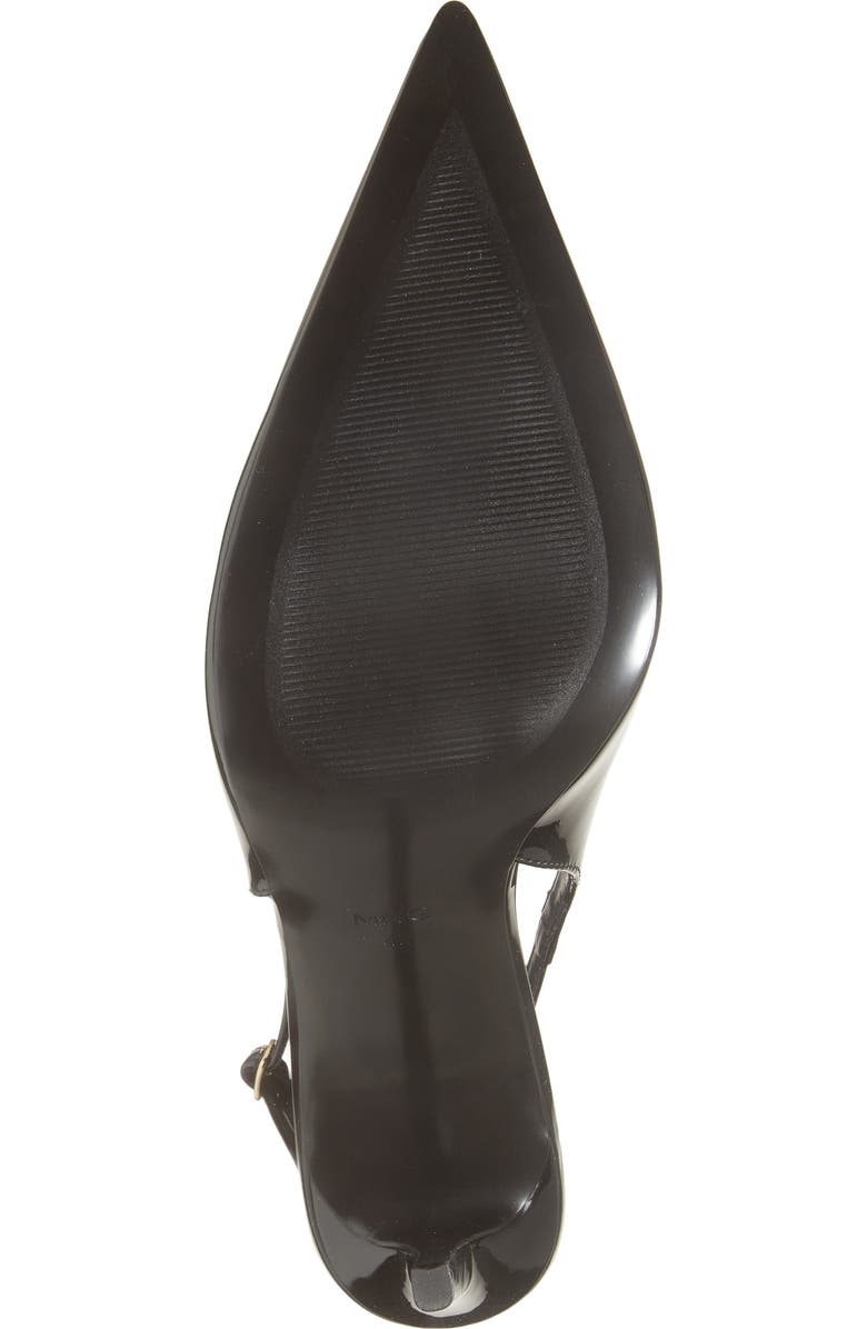 MANGO Pietra Slingback Pointed Toe Pump, Alternate, color, Black
