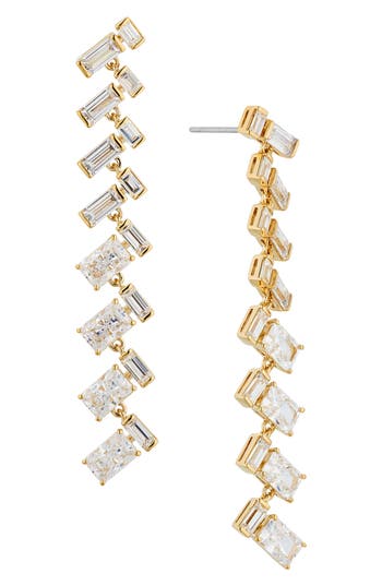 NADRI NADRI GWEN LINEAR DROP EARRINGS 