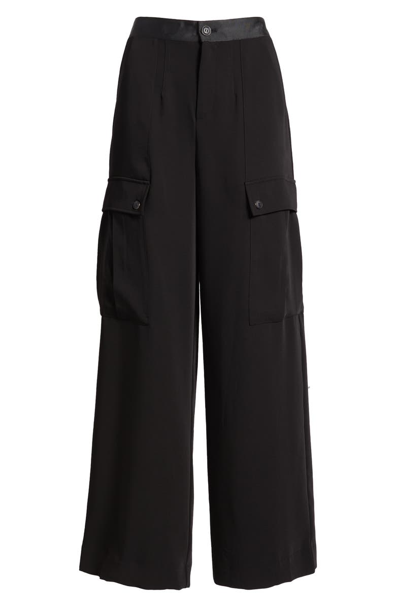 DO by Dee Ocleppo Cargo Wide Leg Suiting Pants, Alternate, color, 