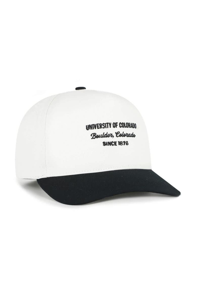 Men's '47 White Colorado Buffaloes Contemporary Basics Two-Tone Hitch Adjustable Hat, Alternate, color, White