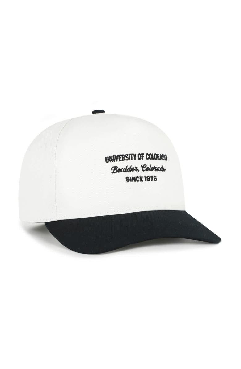'47 Men's '47 White Colorado Buffaloes Contemporary Basics Two-Tone Hitch Adjustable Hat, Alternate, color, White