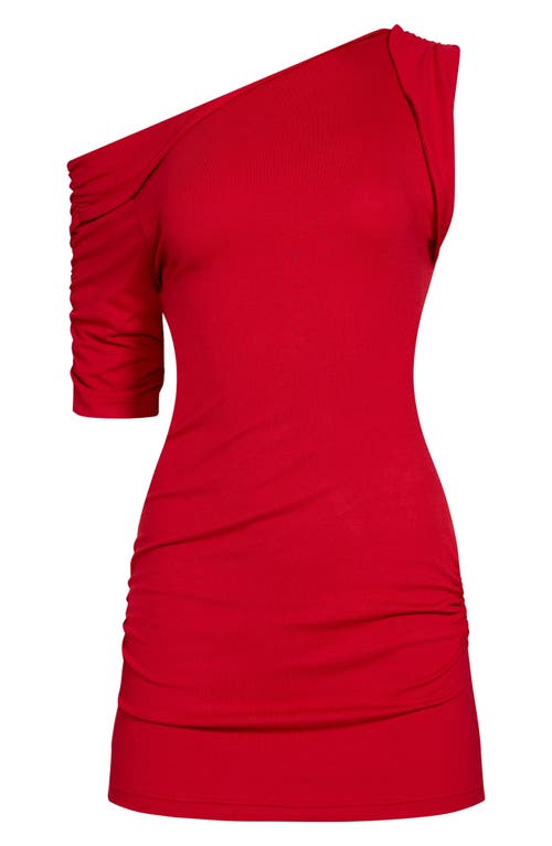 Lioness Rebels One-shoulder Jersey Minidress