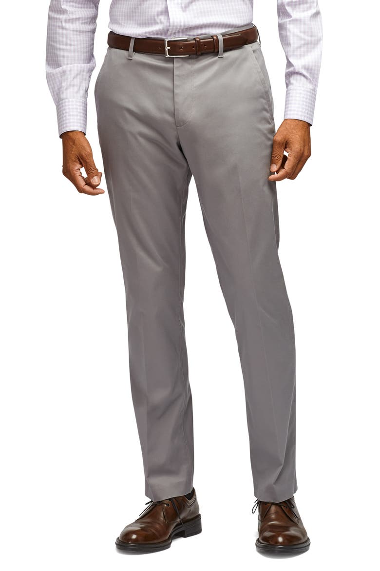 Stretch Weekday Warrior Slim Fit Dress Pants, Main, color, FRIDAY STEEL