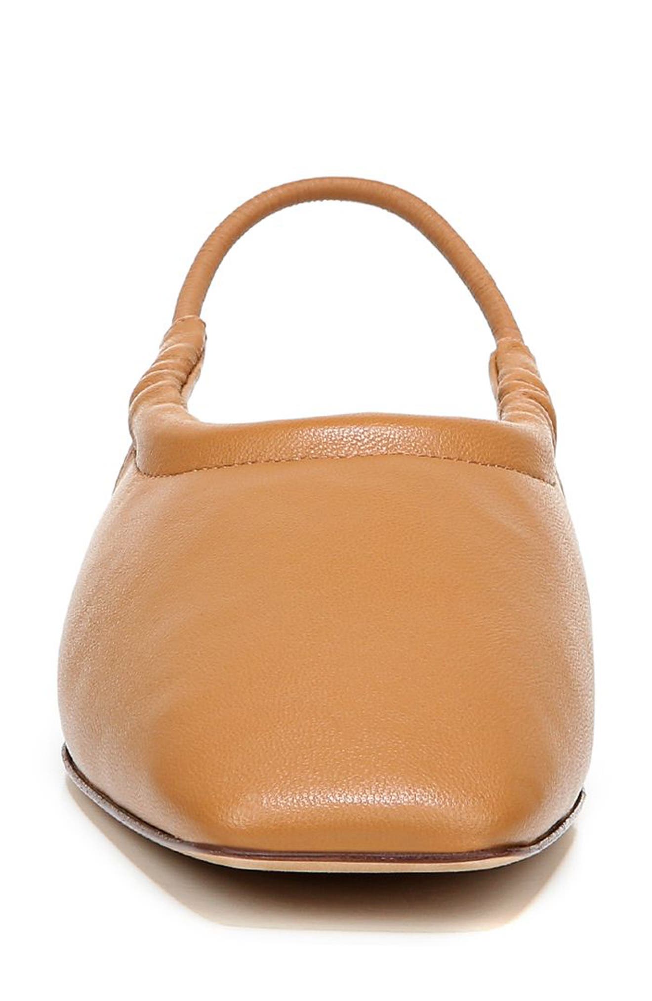 Cadya Square Toe Slingback Flat, Alternate, color, TAN