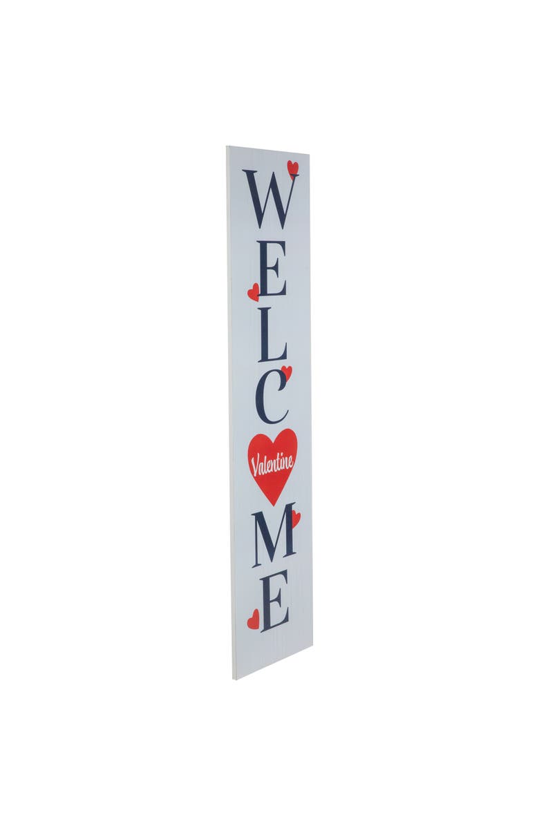 Northlight 38" Welcome Valentine's Day Wooden Porch Board Sign Decoration, Alternate, color, 