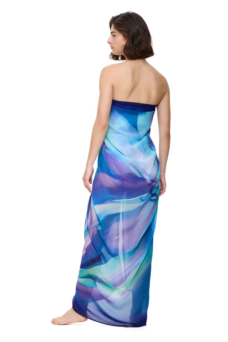 Floral Rhythm Pareo, Alternate, color, Blue-Multi