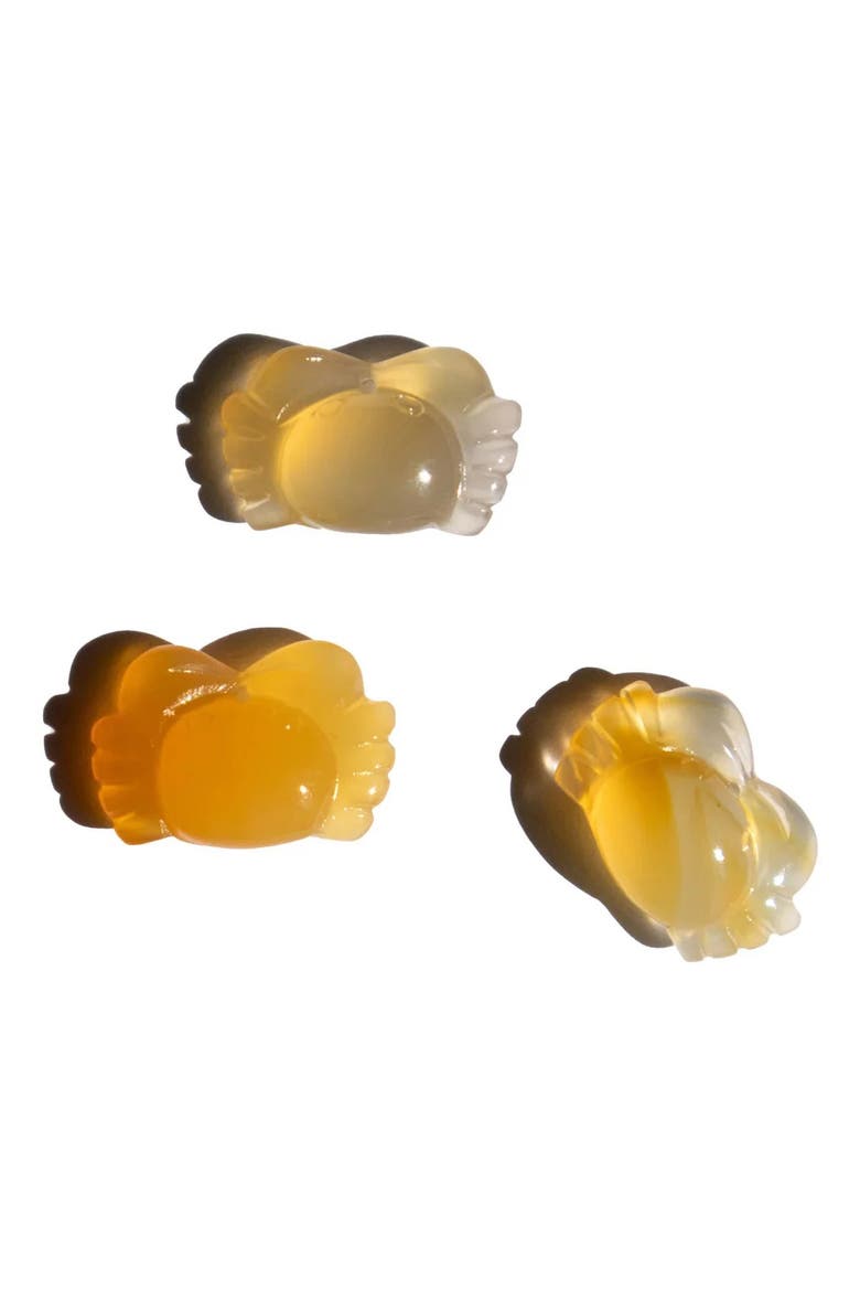 Zodiac Cancer Agate Necklace, Alternate, color, Off white