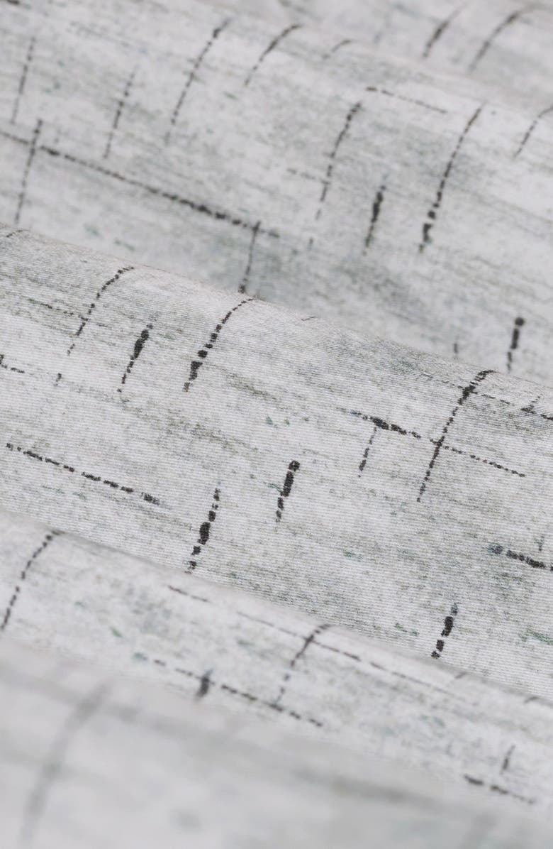 Bugatchi Julian Shaped Fit Abstract Geo Print Stretch Cotton Button-Up Shirt, Alternate, color, Shark