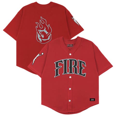Unisex Playa Society  Red Portland Fire Baseball Fashion Jersey