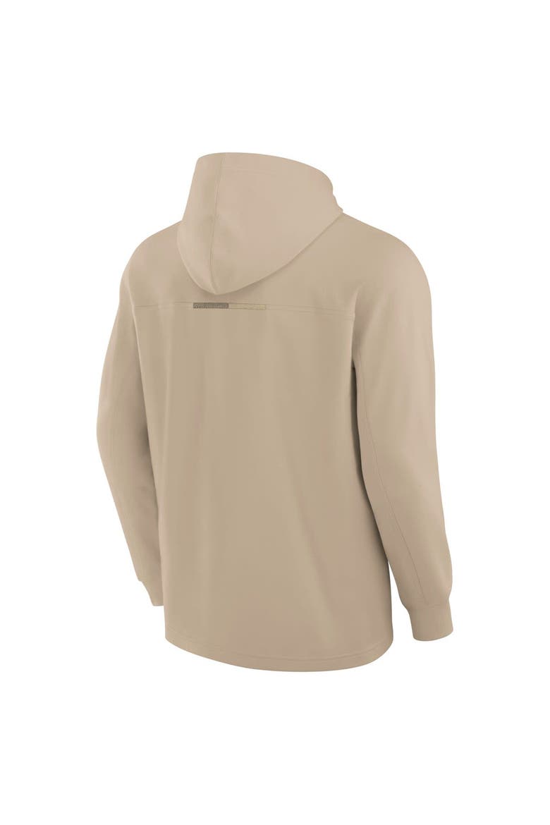 Men's Fanatics Signature Khaki Houston Astros Elements Lightweight Fleece Hoodie, Alternate, color, Khaki