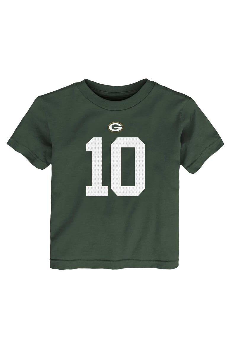 Toddler Nike Jordan Love Green Green Bay Packers Player Name & Number T-Shirt, Alternate, color, Green