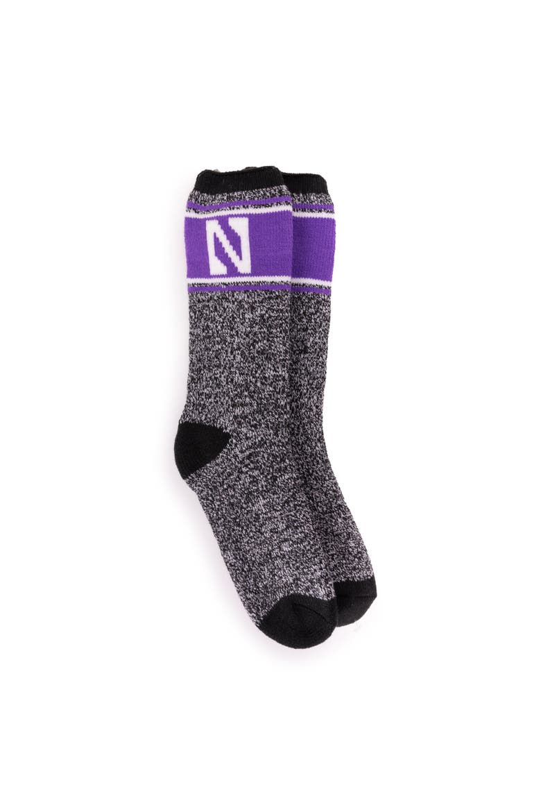 Gameday Heat Retainer Socks, Main, color, Northwestern