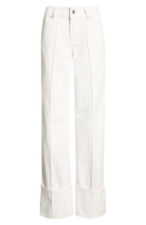 Ida Selvedge Seamed Wide Leg Jeans