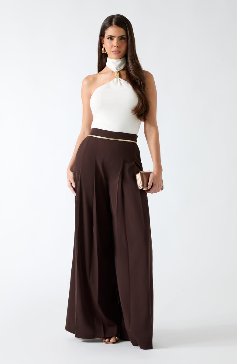 Marciano Soraya Embellished Halter Neck Top, Alternate, color, White